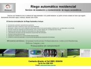 RIEGO AUTOMATICO PARA JARDINES