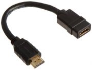 CABLE HDMI MACHO A HDMI HEMBRA 25 CENTIMETROS. BARTOLOME DE LAS CASAS 229 CASI CARIOS A 150 METROS DE EUSEBIO AYALA.