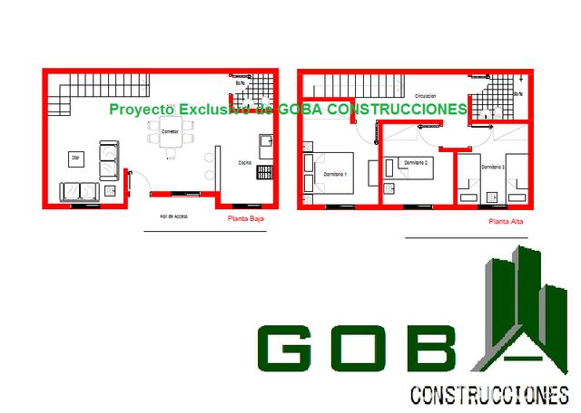 GOBA Construcciones le construye esta hermosa casa de 107m2 — foto 3