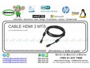 CABLE HDMI 3 MTS