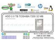 HDD 2.0 TB TOSHIBA 7200 32 MB