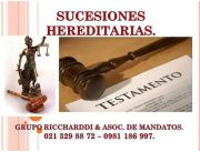 SUCESIONES. ESTUDIO JURIDICO RICCHARDDI & ASOC. DE MANDATOS.