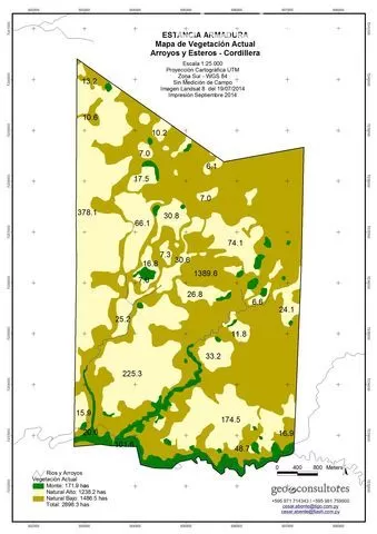 ARROYOS Y ESTEROS (CORDILLERA): VENDO HERMOSO CAMPO C EXCELENTE PASTURA - 2.718 HAS — foto 2