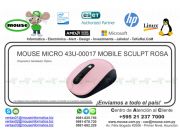 MOUSE MICRO 43U-00017 MOBILE SCULPT ROSA