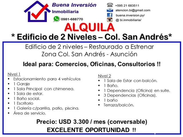 Edificio de 2 Niveles - Zona Colegio San Andres — foto 2