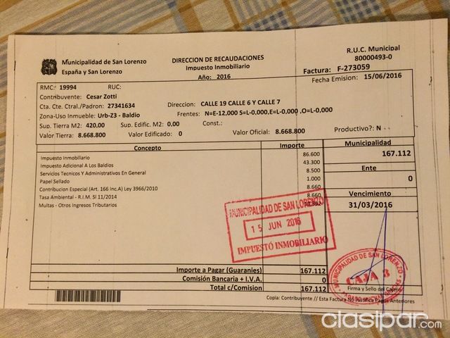 VENDO TERRENO ZONA SAN LORENZO BARCEQUILLO — foto 3