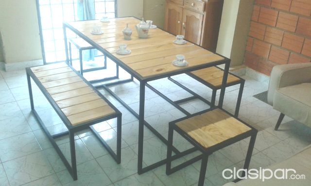 Vendo Juego de Mesa Rústica para Quincho o sala — foto 2