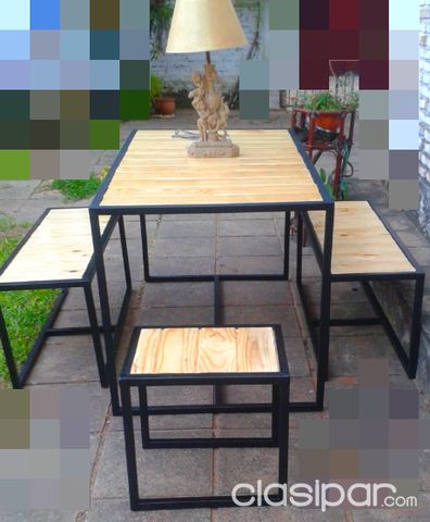 Vendo Juego de Mesa Rústica para Quincho o sala — foto 3