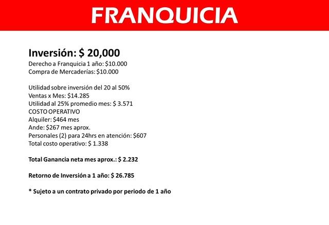 Franquicia ALTA RENTABILIDAD DISPONIBLE — foto 2