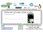 TINTA HP CZ118AL 670XL CYAN