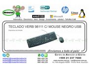 TECLADO VERB 98111 C/ MOUSE NEGRO USB