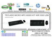 TECLADO MICRO MFC-00005 KIT WIR 3000 USB