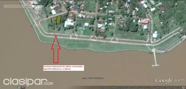 VENDO TERRENO ENCARNACIÓN - COSTANERA Bº STA. MARIA — foto 2