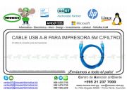 CABLE USB A-B PARA IMPRESORA 5M C/FILTRO