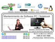 MANTENIMIENTO DE SOFTWARE PC / NOTEBOOK