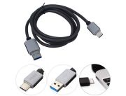 Cable Usb tipo c , usb 3.0 macho tipo a , a usb tipo c macho. TEl 557-557