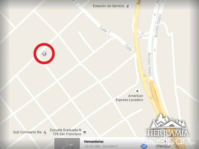 Vendo terreno en la ciudad de Hernandarias a metros de la Hidroeléctrica Itaipu — foto 2