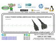 CABLE POWER NORMA AMERICANA PARA CARGADOR BIPOLAR