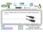 CABLE POWER PARA CPU ENCHUFE NORMA BRASILEÑA