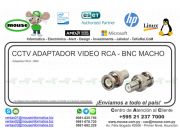 CCTV ADAPTADOR VIDEO RCA - BNC MACHO