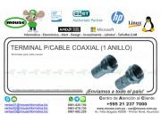 TERMINAL P/CABLE COAXIAL (1 ANILLO)