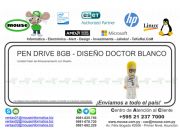 PEN DRIVE 8GB - DISEÑO DOCTOR BLANCO