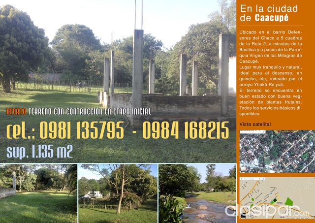 1135 m2 de terreno contrucción en etapa inicial. — foto 2
