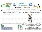 PEN DRIVE 8GB - LOONEY TUNES - BUGS BUNNY