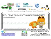 PEN DRIVE 8GB - DISEÑO GARFIELD DIENTES