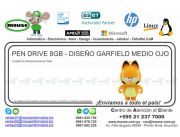PEN DRIVE 8GB - DISEÑO GARFIELD MEDIO OJO