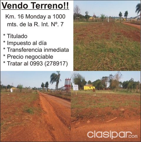 Vendo Terreno en Minga Guazú!! — foto 3