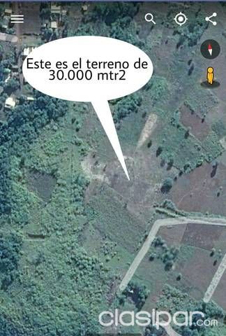 En Pdte Franco.Terreno de 30.000 mtr2 — foto 2