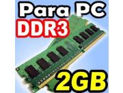 MEMORIAS RAM PARA PC DDR3 - 2gb