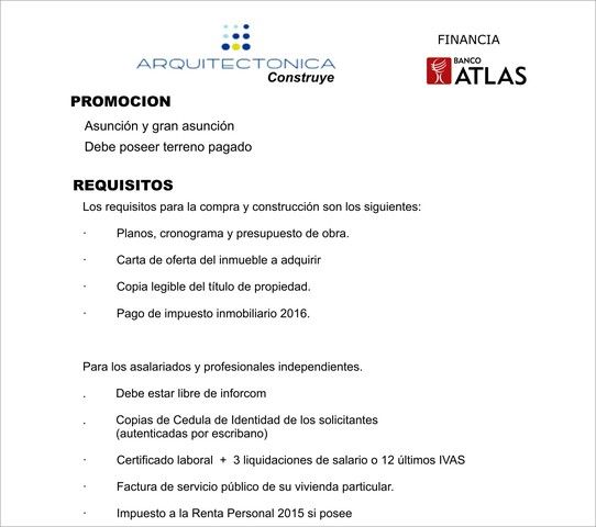 Compra tu casa por 240 cuotas de  via banco #258277   en Paraguay