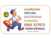 Servicios de Albañileria, Electricidad, Pintura, Plomeria