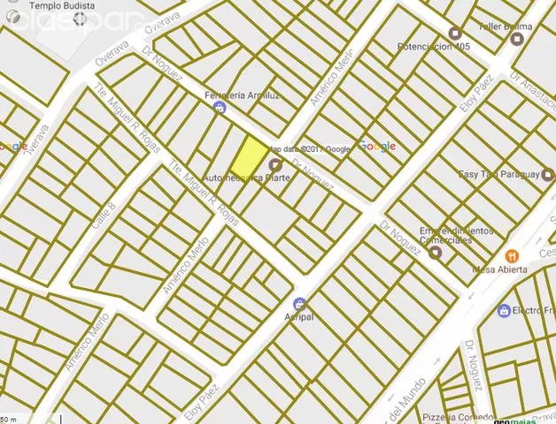 Terreno doble con casa a derrumbar en Asunción sobre calle asfaltada — foto 2