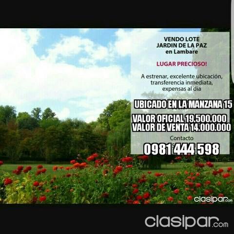 Oferta Terreno en jardín de la Paz — foto 2