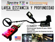 COMBO Rastrador larga distancia 1500m + Scanner de tierra HD Americanos Buscador de Oro