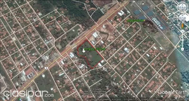 2 ha, 2.102 m2 sobre Ruta 3 Limpio 100 mts. de frante — foto 3