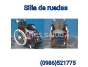 Venta de silla de ruedas de aluminio roja reforzada