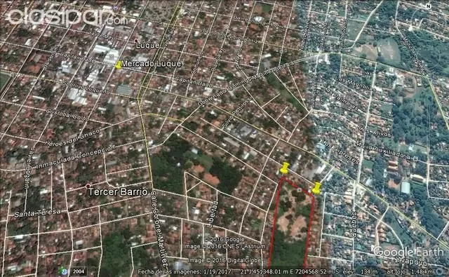 VENDO EN OFERTA 48.000 m2 a 800 ms. de centro del Mercado de Luque — foto 2