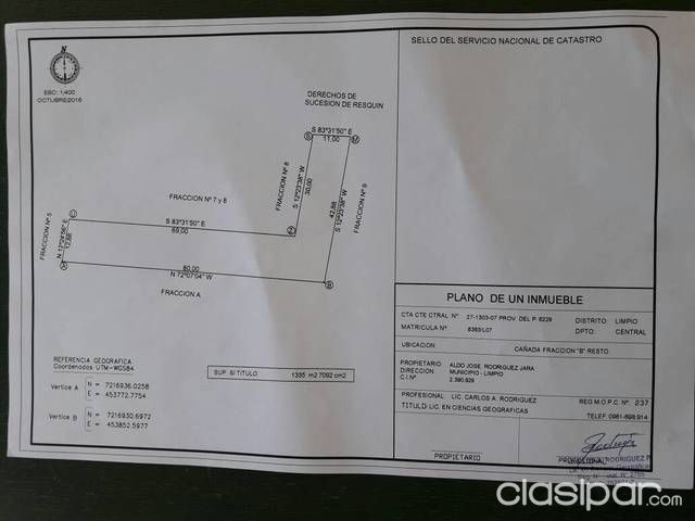Vendo Terreno En Limpio o Cambio x Una Camioneta — foto 3