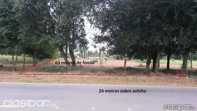 Vendo 4 terrenos juntos sobre asfalto, en Ypané. — foto 2