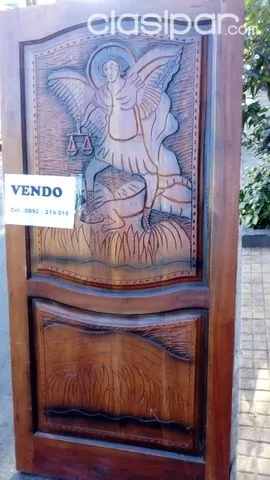 Vendo puerta tallada de cedro — foto 3