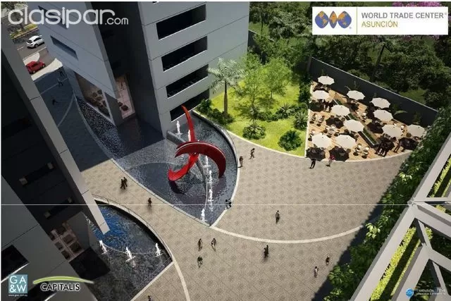 OFICINA WTC Asunción Torres 2 - Planta baja con nivel 1 Ofic. alquile — foto 3