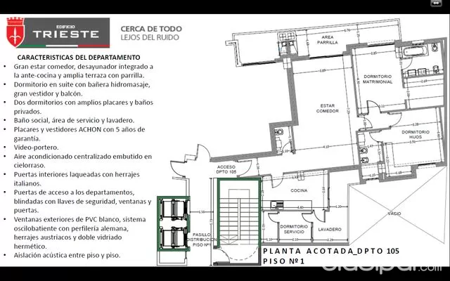 Vendo departamento a estrenar en Edificio Trieste. — foto 3