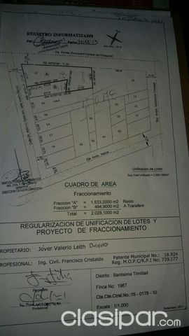 SOBRE Dr. Sosa CItapua Terreno 1533 m2 para cualquier emprendimiento — foto 2
