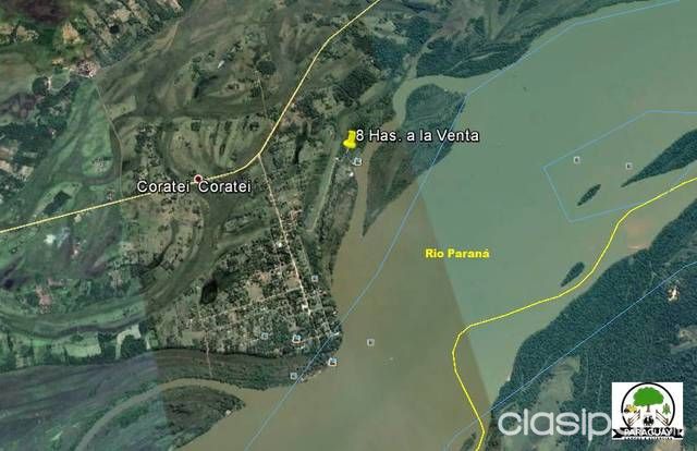 *** Vendo En Coratei Ayolas. 8 Has. Sobre El Rio Parana. Zona DoÑa Ramonita *** — foto 2