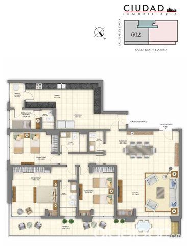 DEPARTAMENTOS CON TRES DORMITORIOS EN MCAL LOPEZ — foto 3