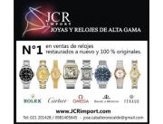JCR compra relojes ROLEX, CARTIER, OMEGA, BAUME al mejor precio!